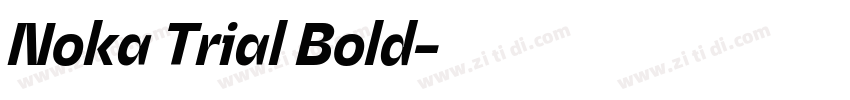 Noka Trial Bold字体转换